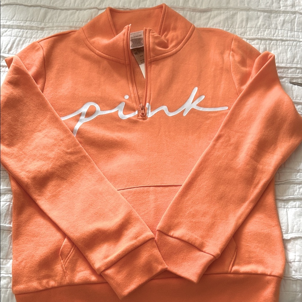 PINK Victoria's Secret Everyday Lounge 3/4 zip Pullover Top